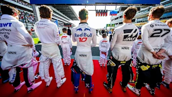 SOCHI, RUSSIA - SEPTEMBER 29: Pierre Gasly of Scuderia Toro Rosso and France during the F1 Grand