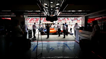 CIRCUIT DE BARCELONA-CATALUNYA, SPAIN - MAY 11: Carlos Sainz Jr., McLaren MCL34, in the pit lane,