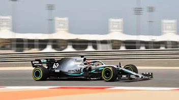 BAHRAIN INTERNATIONAL CIRCUIT, BAHRAIN - APRIL 03: George Russell, Mercedes AMG F1 W10 during the