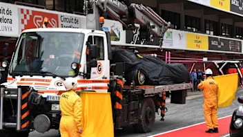 CIRCUIT DE BARCELONA-CATALUNYA, SPAIN - FEBRUARY 20: The car of Romain Grosjean, Haas F1 Team VF-19