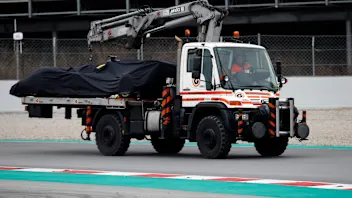 CIRCUIT DE BARCELONA-CATALUNYA, SPAIN - FEBRUARY 20: The car of Romain Grosjean, Haas F1 Team VF-19