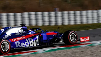 CIRCUIT DE BARCELONA-CATALUNYA, SPAIN - FEBRUARY 26: Alex Albon, Scuderia Toro Rosso STR14 during