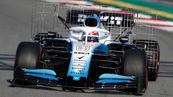 CIRCUIT DE BARCELONA-CATALUNYA, SPAIN - FEBRUARY 28: George Russell, Williams FW42 with aero