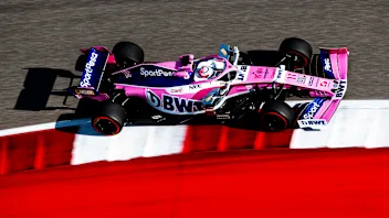 AUSTIN, TEXAS - NOVEMBER 01: Sergio Perez of Mexico driving the (11) Racing Point RP19 Mercedes on