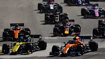 AUSTIN, TEXAS - NOVEMBER 03: Alexander Albon of Thailand driving the (23) Aston Martin Red Bull
