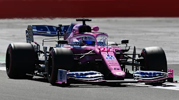 NORTHAMPTON, ENGLAND - AUGUST 07: Nico Hulkenberg of Germany driving the (27) Racing Point RP20