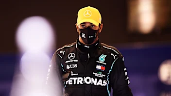 ABU DHABI, UNITED ARAB EMIRATES - DECEMBER 12: Third place qualifier Lewis Hamilton of Great