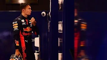 ABU DHABI, UNITED ARAB EMIRATES - DECEMBER 13: Fourth placed Alexander Albon of Thailand and Red