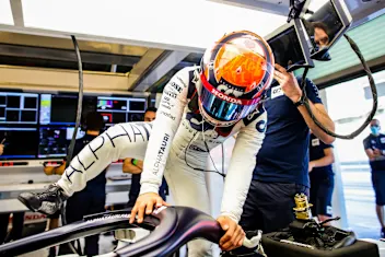 ABU DHABI, UNITED ARAB EMIRATES - DECEMBER 15: Yuki Tsunoda of Scuderia AlphaTauri and Japan during