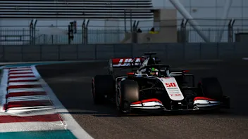 ABU DHABI, UNITED ARAB EMIRATES - DECEMBER 15: Mick Schumacher of Germany driving the Haas F1 Team