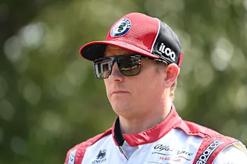 MELBOURNE, AUSTRALIA - MARCH 12: Kimi Raikkonen of Finland and Alfa Romeo Racing looks on in the
