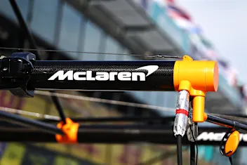 MELBOURNE, AUSTRALIA - MARCH 12: McLaren pitstop equipment is pictured in the Pitlane during