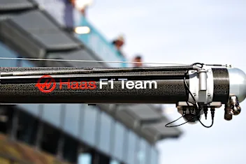 MELBOURNE, AUSTRALIA - MARCH 12: Haas F1 pitstop equipment is pictured during previews ahead of the