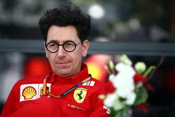 MELBOURNE, AUSTRALIA - MARCH 12: Ferrari Team Principal Mattia Binotto looks on in the Paddock