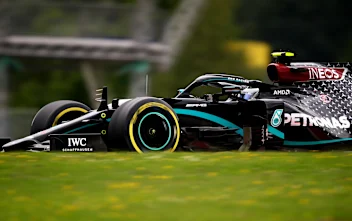 SPIELBERG, AUSTRIA - JULY 03:  Valtteri Bottas of Finland driving the (77) Mercedes AMG Petronas F1
