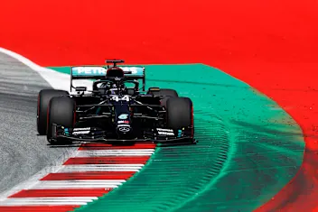 SPIELBERG, AUSTRIA - JULY 04: Lewis Hamilton of Great Britain driving the (44) Mercedes AMG