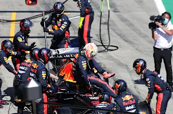 SPIELBERG, AUSTRIA - JULY 05: Max Verstappen of the Netherlands driving the (33) Aston Martin Red