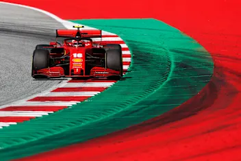 SPIELBERG, AUSTRIA - JULY 05: Charles Leclerc of Monaco driving the (16) Scuderia Ferrari SF1000 on