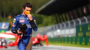 SPIELBERG, AUSTRIA - JULY 05: Lando Norris of Great Britain driving the (4) McLaren F1 Team MCL35