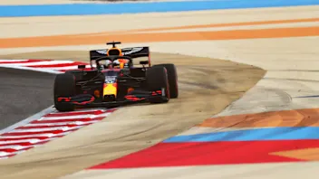 BAHRAIN, BAHRAIN - NOVEMBER 28: Max Verstappen of the Netherlands driving the (33) Aston Martin Red