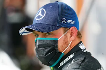 SPA, BELGIUM - AUGUST 29: Second placed qualifier Valtteri Bottas of Finland and Mercedes GP looks