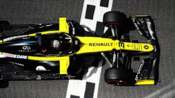 NORTHAMPTON, ENGLAND - AUGUST 01: Daniel Ricciardo of Australia driving the (3) Renault Sport