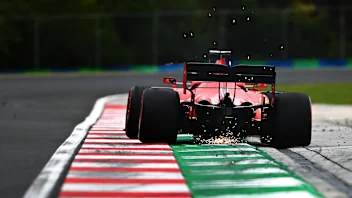 BUDAPEST, HUNGARY - JULY 18: Sebastian Vettel of Germany driving the (5) Scuderia Ferrari SF1000