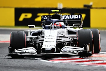 BUDAPEST, HUNGARY - JULY 18: Pierre Gasly of France driving the (10) Scuderia AlphaTauri AT01 Honda