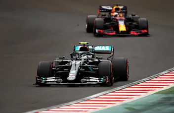 BUDAPEST, HUNGARY - JULY 18: Valtteri Bottas of Finland driving the (77) Mercedes AMG Petronas F1