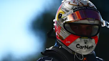 MONZA, ITALY - SEPTEMBER 05: Max Verstappen of Netherlands and Red Bull Racing looks on during