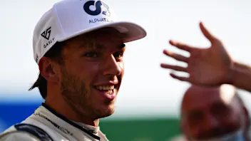 MONZA, ITALY - SEPTEMBER 06: Race winner Pierre Gasly of France and Scuderia AlphaTauri celebrates