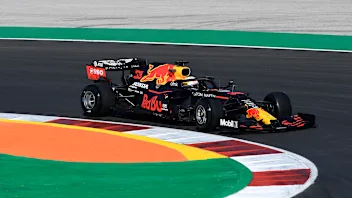 PORTIMAO, PORTUGAL - OCTOBER 23: Max Verstappen of the Netherlands driving the (33) Aston Martin