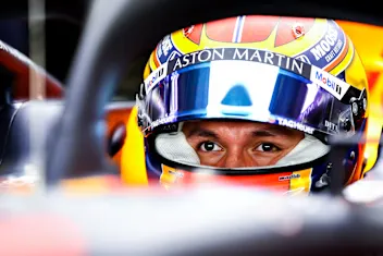 PORTIMAO, PORTUGAL - OCTOBER 24: Alexander Albon of Thailand and Red Bull Racing prepares to drive