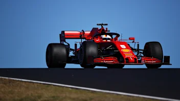 PORTIMAO, PORTUGAL - OCTOBER 24: Sebastian Vettel of Germany driving the (5) Scuderia Ferrari