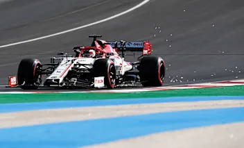 PORTIMAO, PORTUGAL - OCTOBER 24: Kimi Raikkonen of Finland driving the (7) Alfa Romeo Racing C39
