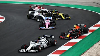 PORTIMAO, PORTUGAL - OCTOBER 25: Pierre Gasly of France driving the (10) Scuderia AlphaTauri AT01