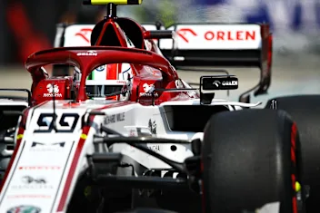 SOCHI, RUSSIA - SEPTEMBER 26: Antonio Giovinazzi of Italy driving the (99) Alfa Romeo Racing C39