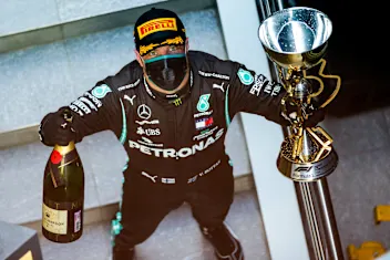 SOCHI, RUSSIA - SEPTEMBER 27: Valterri Bottas of Mercedes and Finland  during the F1 Grand Prix of