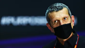 BAHRAIN, BAHRAIN - DECEMBER 04: Haas F1 Team Principal Guenther Steiner talks in the Team