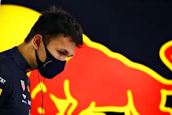 BAHRAIN, BAHRAIN - DECEMBER 05: Alexander Albon of Thailand and Red Bull Racing prepares to drive