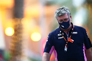 BAHRAIN, BAHRAIN - DECEMBER 03: Otmar Szafnauer, Team Principal and Chief Executive Officer of