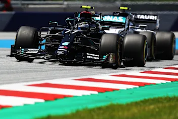 SPIELBERG, AUSTRIA - JULY 10: Valtteri Bottas of Finland driving the (77) Mercedes AMG Petronas F1