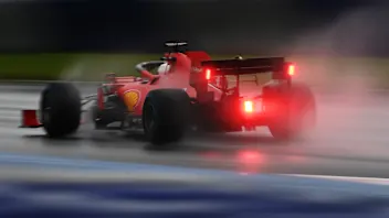 SPIELBERG, AUSTRIA - JULY 11: Sebastian Vettel of Germany driving the (5) Scuderia Ferrari SF1000