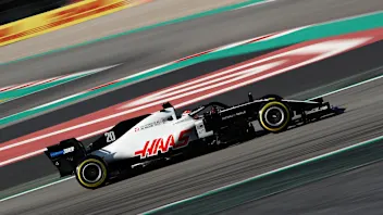 BARCELONA, SPAIN - FEBRUARY 19: Kevin Magnussen of Denmark driving the (20) Haas F1 Team VF-20