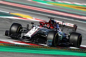 BARCELONA, SPAIN - FEBRUARY 28: Kimi Raikkonen of Finland driving the (7) Alfa Romeo Racing C39