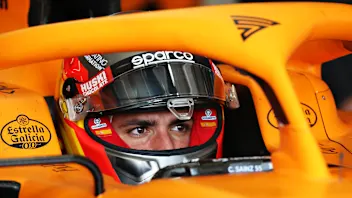 BARCELONA, SPAIN - FEBRUARY 28: Carlos Sainz of Spain and McLaren F1 prepares to drive in the