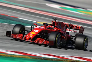 BARCELONA, SPAIN - FEBRUARY 28: Charles Leclerc of Monaco driving the (16) Scuderia Ferrari SF1000