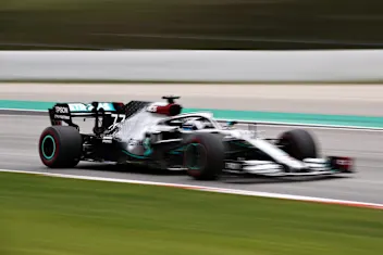 BARCELONA, SPAIN - FEBRUARY 28: Valtteri Bottas of Finland driving the (77) Mercedes AMG Petronas