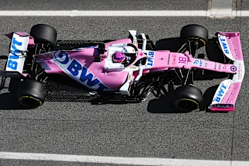BARCELONA, SPAIN - FEBRUARY 27: Lance Stroll of Canada driving the (18) Racing Point RP20 Mercedes