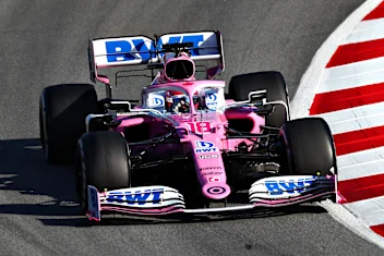 BARCELONA, SPAIN - FEBRUARY 27: Lance Stroll of Canada driving the (18) Racing Point RP20 Mercedes